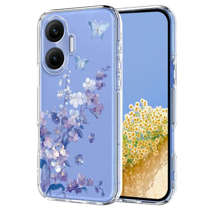 Flower Pattern Painted TPU Phone Case, For Redmi Note 17 4G Global 169.7mm, For Redmi Note 17 Pro 5G Global 163.5mm, For Redmi 17 5G / 4G Global 170mm, For Redmi 15C 5G / 4G EU 173mm, For Redmi 15 5G Global / 15 4G SEA, For Redmi 15 5G / 4G EU 171mm   ...