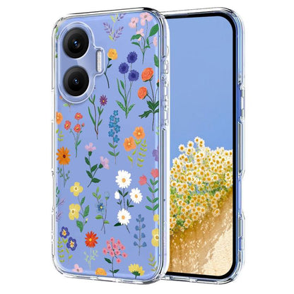 Flower Pattern Painted TPU Phone Case, For Redmi Note 17 4G Global 169.7mm, For Redmi Note 17 Pro 5G Global 163.5mm, For Redmi 17 5G / 4G Global 170mm, For Redmi 15C 5G / 4G EU 173mm, For Redmi 15 5G Global / 15 4G SEA, For Redmi 15 5G / 4G EU 171mm   ...