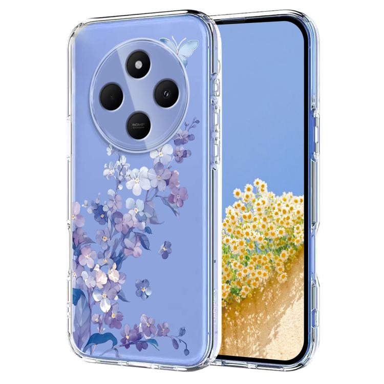 Flower Pattern Painted TPU Phone Case, For Redmi Note 17 4G Global 169.7mm, For Redmi Note 17 Pro 5G Global 163.5mm, For Redmi 17 5G / 4G Global 170mm, For Redmi 15C 5G / 4G EU 173mm, For Redmi 15 5G Global / 15 4G SEA, For Redmi 15 5G / 4G EU 171mm   ...