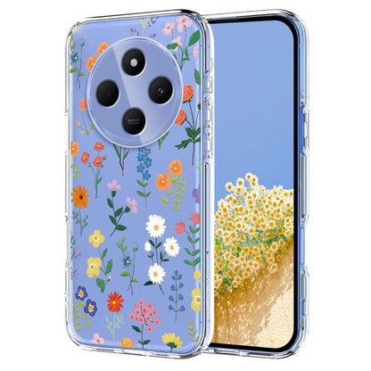 Flower Pattern Painted TPU Phone Case, For Redmi Note 17 4G Global 169.7mm, For Redmi Note 17 Pro 5G Global 163.5mm, For Redmi 17 5G / 4G Global 170mm, For Redmi 15C 5G / 4G EU 173mm, For Redmi 15 5G Global / 15 4G SEA, For Redmi 15 5G / 4G EU 171mm   ...
