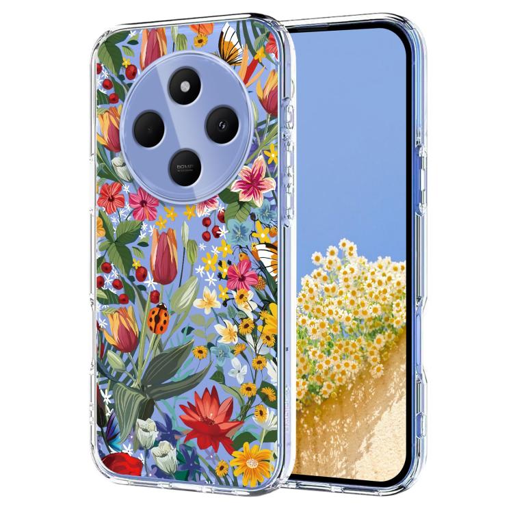 Flower Pattern Painted TPU Phone Case, For Redmi Note 17 4G Global 169.7mm, For Redmi Note 17 Pro 5G Global 163.5mm, For Redmi 17 5G / 4G Global 170mm, For Redmi 15C 5G / 4G EU 173mm, For Redmi 15 5G Global / 15 4G SEA, For Redmi 15 5G / 4G EU 171mm   ...