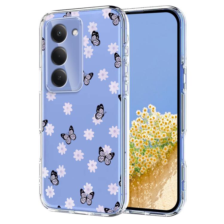 Flower Pattern Painted TPU Phone Case, For Redmi Note 17 4G Global 169.7mm, For Redmi Note 17 Pro 5G Global 163.5mm, For Redmi 17 5G / 4G Global 170mm, For Redmi 15C 5G / 4G EU 173mm, For Redmi 15 5G Global / 15 4G SEA, For Redmi 15 5G / 4G EU 171mm   ...