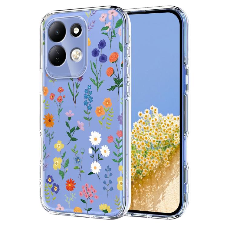 Flower Pattern Painted TPU Phone Case, For Redmi Note 17 4G Global 169.7mm, For Redmi Note 17 Pro 5G Global 163.5mm, For Redmi 17 5G / 4G Global 170mm, For Redmi 15C 5G / 4G EU 173mm, For Redmi 15 5G Global / 15 4G SEA, For Redmi 15 5G / 4G EU 171mm   ...
