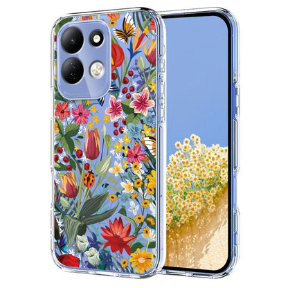 Flower Pattern Painted TPU Phone Case, For Redmi Note 17 4G Global 169.7mm, For Redmi Note 17 Pro 5G Global 163.5mm, For Redmi 17 5G / 4G Global 170mm, For Redmi 15C 5G / 4G EU 173mm, For Redmi 15 5G Global / 15 4G SEA, For Redmi 15 5G / 4G EU 171mm   ...