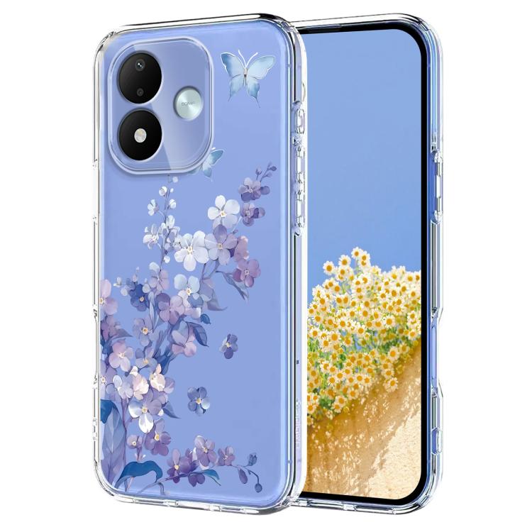Flower Pattern Painted TPU Phone Case, For Redmi Note 17 4G Global 169.7mm, For Redmi Note 17 Pro 5G Global 163.5mm, For Redmi 17 5G / 4G Global 170mm, For Redmi 15C 5G / 4G EU 173mm, For Redmi 15 5G Global / 15 4G SEA, For Redmi 15 5G / 4G EU 171mm   ...