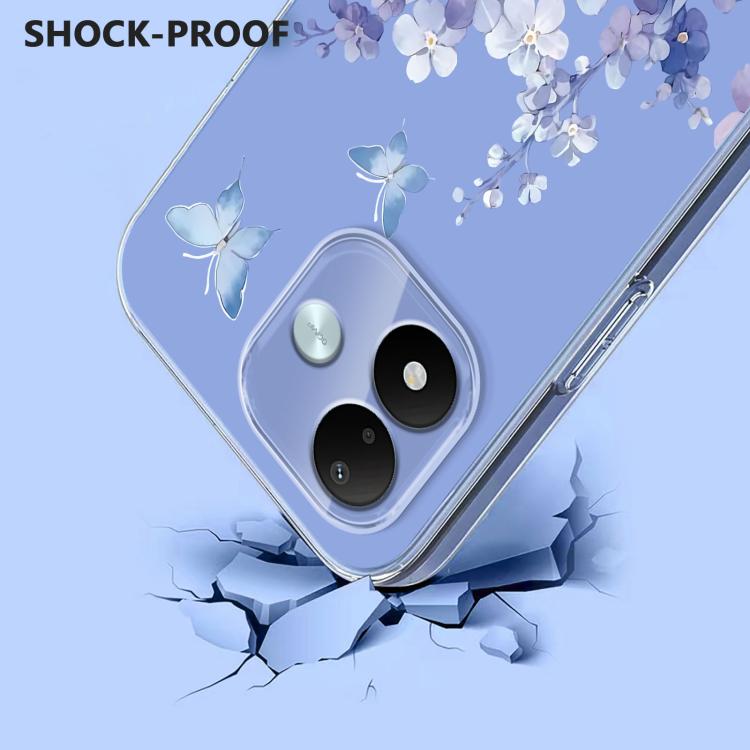 Flower Pattern Painted TPU Phone Case, For Redmi Note 17 4G Global 169.7mm, For Redmi Note 17 Pro 5G Global 163.5mm, For Redmi 17 5G / 4G Global 170mm, For Redmi 15C 5G / 4G EU 173mm, For Redmi 15 5G Global / 15 4G SEA, For Redmi 15 5G / 4G EU 171mm   ...