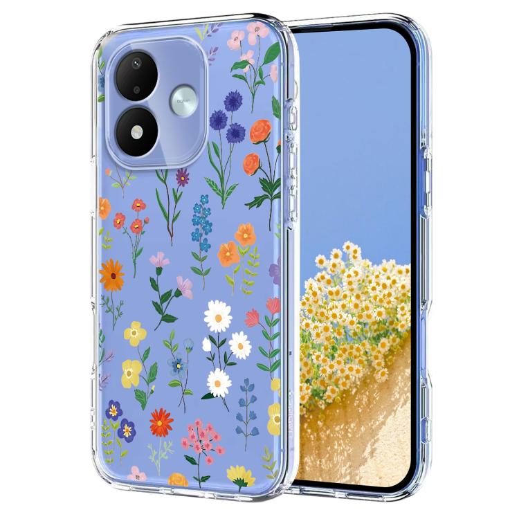 Flower Pattern Painted TPU Phone Case, For Redmi Note 17 4G Global 169.7mm, For Redmi Note 17 Pro 5G Global 163.5mm, For Redmi 17 5G / 4G Global 170mm, For Redmi 15C 5G / 4G EU 173mm, For Redmi 15 5G Global / 15 4G SEA, For Redmi 15 5G / 4G EU 171mm   ...