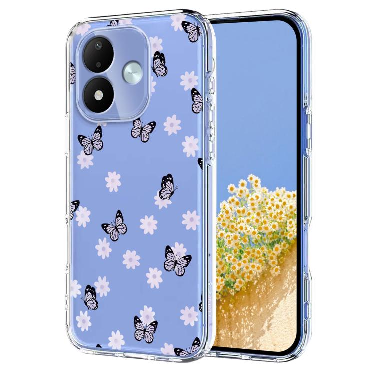 Flower Pattern Painted TPU Phone Case, For Redmi Note 17 4G Global 169.7mm, For Redmi Note 17 Pro 5G Global 163.5mm, For Redmi 17 5G / 4G Global 170mm, For Redmi 15C 5G / 4G EU 173mm, For Redmi 15 5G Global / 15 4G SEA, For Redmi 15 5G / 4G EU 171mm   ...