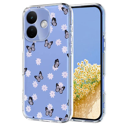 Flower Pattern Painted TPU Phone Case, For Redmi Note 17 4G Global 169.7mm, For Redmi Note 17 Pro 5G Global 163.5mm, For Redmi 17 5G / 4G Global 170mm, For Redmi 15C 5G / 4G EU 173mm, For Redmi 15 5G Global / 15 4G SEA, For Redmi 15 5G / 4G EU 171mm   ...