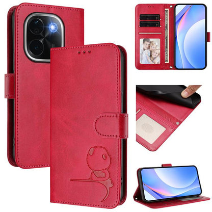 Litter Panda Embossing RFID Leather Phone Case with Lanyard, For vivo V50 Lite 5G / 4G, For vivo Y39 5G, For vivo Y29s 5G / Y04 5G, For vivo Y19s 4G / Y29 5G, For vivo S20, For vivo S20 Pro, For vivo Y300 / V40 Lite 5G IDN, For vivo X200 Pro mini      ...