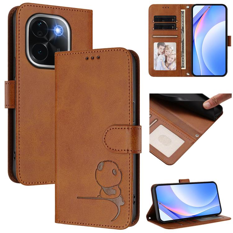 Litter Panda Embossing RFID Leather Phone Case with Lanyard, For vivo V50 Lite 5G / 4G, For vivo Y39 5G, For vivo Y29s 5G / Y04 5G, For vivo Y19s 4G / Y29 5G, For vivo S20, For vivo S20 Pro, For vivo Y300 / V40 Lite 5G IDN, For vivo X200 Pro mini      ...