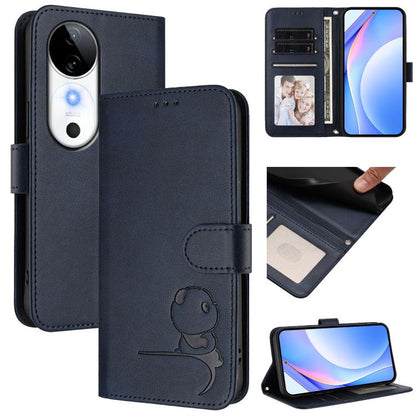 Litter Panda Embossing RFID Leather Phone Case with Lanyard, For vivo V50 Lite 5G / 4G, For vivo Y39 5G, For vivo Y29s 5G / Y04 5G, For vivo Y19s 4G / Y29 5G, For vivo S20, For vivo S20 Pro, For vivo Y300 / V40 Lite 5G IDN, For vivo X200 Pro mini      ...