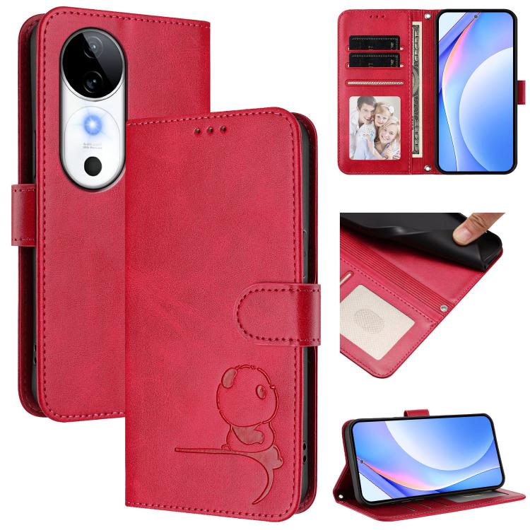 Litter Panda Embossing RFID Leather Phone Case with Lanyard, For vivo V50 Lite 5G / 4G, For vivo Y39 5G, For vivo Y29s 5G / Y04 5G, For vivo Y19s 4G / Y29 5G, For vivo S20, For vivo S20 Pro, For vivo Y300 / V40 Lite 5G IDN, For vivo X200 Pro mini      ...