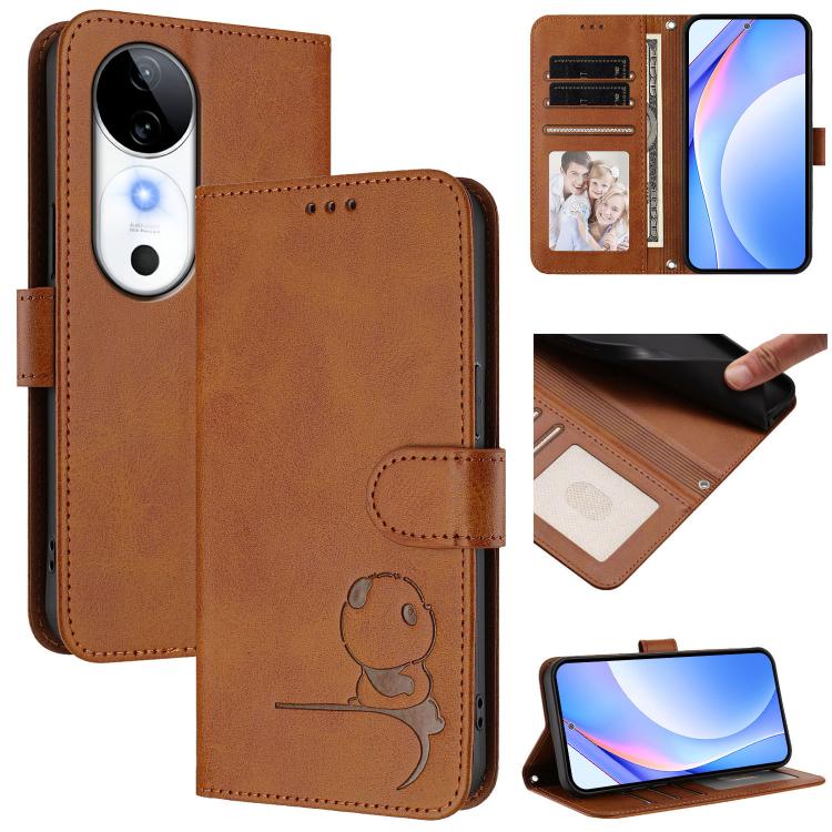 Litter Panda Embossing RFID Leather Phone Case with Lanyard, For vivo V50 Lite 5G / 4G, For vivo Y39 5G, For vivo Y29s 5G / Y04 5G, For vivo Y19s 4G / Y29 5G, For vivo S20, For vivo S20 Pro, For vivo Y300 / V40 Lite 5G IDN, For vivo X200 Pro mini      ...
