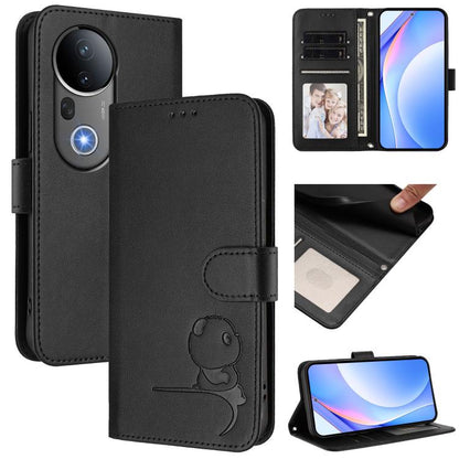Litter Panda Embossing RFID Leather Phone Case with Lanyard, For vivo V50 Lite 5G / 4G, For vivo Y39 5G, For vivo Y29s 5G / Y04 5G, For vivo Y19s 4G / Y29 5G, For vivo S20, For vivo S20 Pro, For vivo Y300 / V40 Lite 5G IDN, For vivo X200 Pro mini      ...
