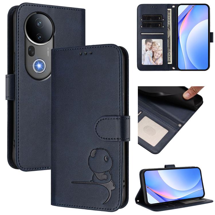 Litter Panda Embossing RFID Leather Phone Case with Lanyard, For vivo V50 Lite 5G / 4G, For vivo Y39 5G, For vivo Y29s 5G / Y04 5G, For vivo Y19s 4G / Y29 5G, For vivo S20, For vivo S20 Pro, For vivo Y300 / V40 Lite 5G IDN, For vivo X200 Pro mini      ...