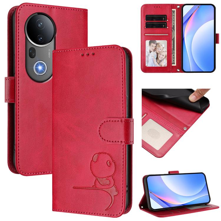 Litter Panda Embossing RFID Leather Phone Case with Lanyard, For vivo V50 Lite 5G / 4G, For vivo Y39 5G, For vivo Y29s 5G / Y04 5G, For vivo Y19s 4G / Y29 5G, For vivo S20, For vivo S20 Pro, For vivo Y300 / V40 Lite 5G IDN, For vivo X200 Pro mini      ...