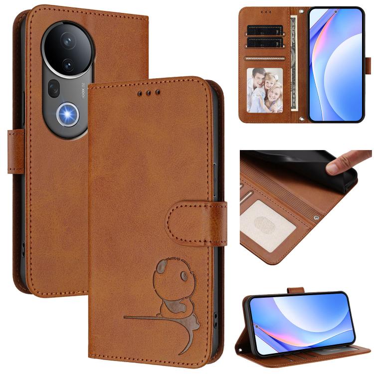 Litter Panda Embossing RFID Leather Phone Case with Lanyard, For vivo V50 Lite 5G / 4G, For vivo Y39 5G, For vivo Y29s 5G / Y04 5G, For vivo Y19s 4G / Y29 5G, For vivo S20, For vivo S20 Pro, For vivo Y300 / V40 Lite 5G IDN, For vivo X200 Pro mini      ...