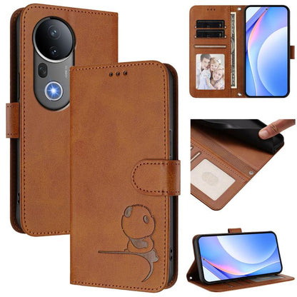 Litter Panda Embossing RFID Leather Phone Case with Lanyard, For vivo V50 Lite 5G / 4G, For vivo Y39 5G, For vivo Y29s 5G / Y04 5G, For vivo Y19s 4G / Y29 5G, For vivo S20, For vivo S20 Pro, For vivo Y300 / V40 Lite 5G IDN, For vivo X200 Pro mini      ...