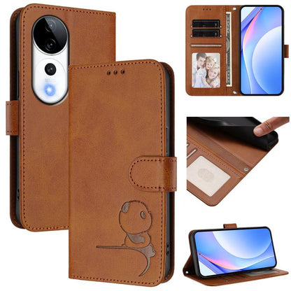 Litter Panda Embossing RFID Leather Phone Case with Lanyard, For vivo V50 Lite 5G / 4G, For vivo Y39 5G, For vivo Y29s 5G / Y04 5G, For vivo Y19s 4G / Y29 5G, For vivo S20, For vivo S20 Pro, For vivo Y300 / V40 Lite 5G IDN, For vivo X200 Pro mini      ...