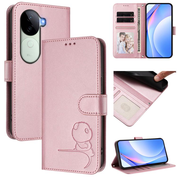 Litter Panda Embossing RFID Leather Phone Case with Lanyard, For vivo V50 Lite 5G / 4G, For vivo Y39 5G, For vivo Y29s 5G / Y04 5G, For vivo Y19s 4G / Y29 5G, For vivo S20, For vivo S20 Pro, For vivo Y300 / V40 Lite 5G IDN, For vivo X200 Pro mini      ...