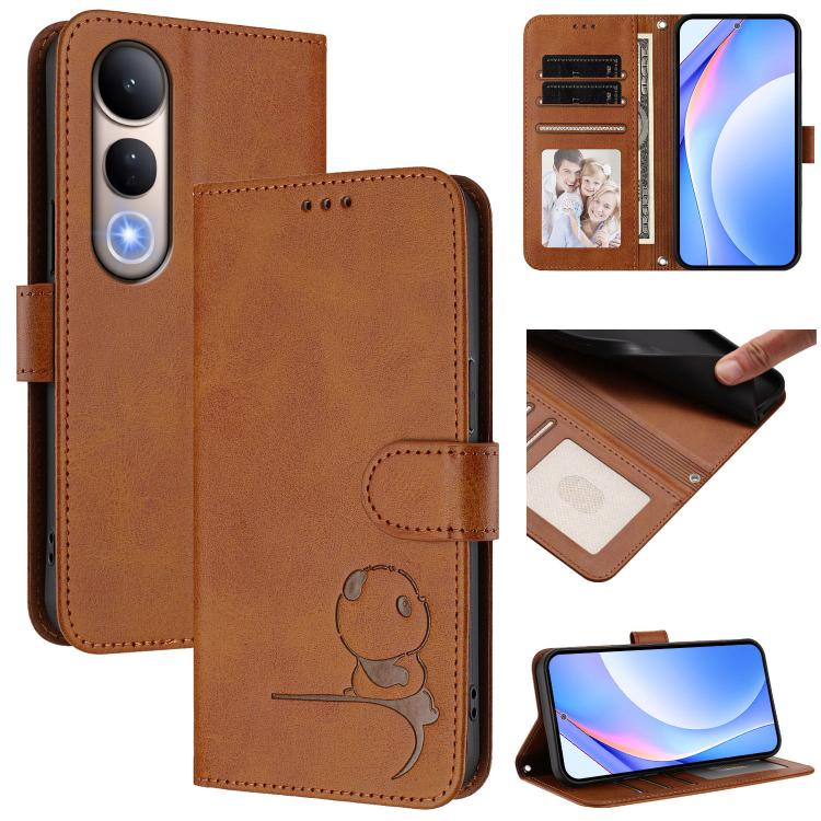 Litter Panda Embossing RFID Leather Phone Case with Lanyard, For vivo V50 Lite 5G / 4G, For vivo Y39 5G, For vivo Y29s 5G / Y04 5G, For vivo Y19s 4G / Y29 5G, For vivo S20, For vivo S20 Pro, For vivo Y300 / V40 Lite 5G IDN, For vivo X200 Pro mini      ...