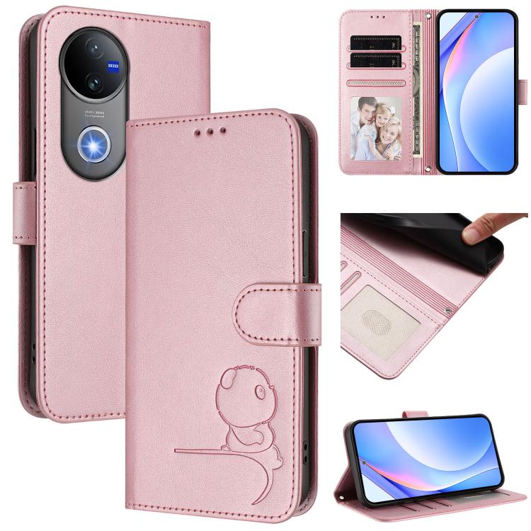 Litter Panda Embossing RFID Leather Phone Case with Lanyard, For vivo X300 FE 5G Russia / Zeiss, For vivo Y21 5G 2026 / Y05 4G, For vivo Y21 5G 2026 / Y05 4G / Y11d, For vivo V70 FE 5G, For vivo X300 Pro, For vivo X300, For vivo Y31 5G Global          ...