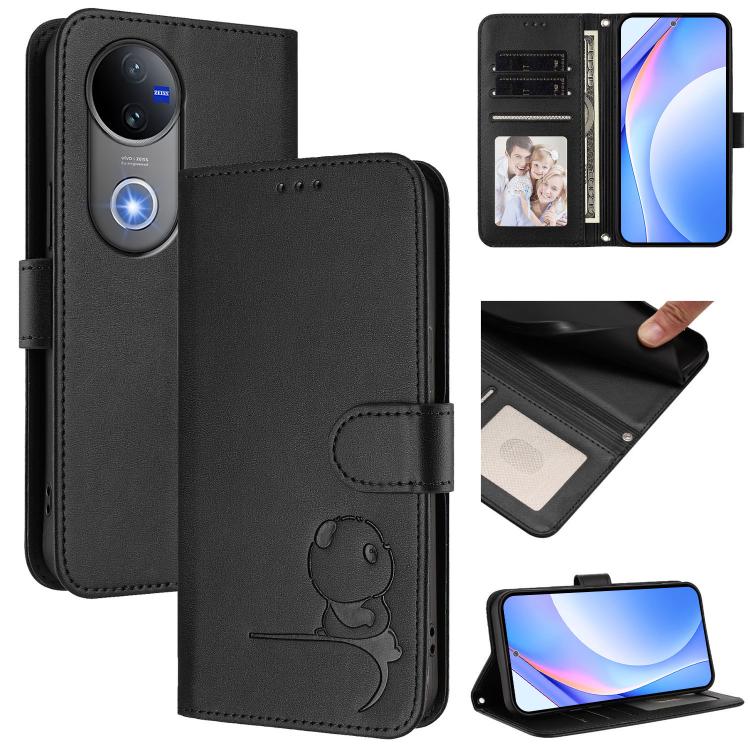 Litter Panda Embossing RFID Leather Phone Case with Lanyard, For vivo X300 FE 5G Russia / Zeiss, For vivo Y21 5G 2026 / Y05 4G, For vivo Y21 5G 2026 / Y05 4G / Y11d, For vivo V70 FE 5G, For vivo X300 Pro, For vivo X300, For vivo Y31 5G Global          ...