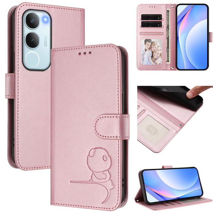 Litter Panda Embossing RFID Leather Phone Case with Lanyard, For vivo V50 Lite 5G / 4G, For vivo Y39 5G, For vivo Y29s 5G / Y04 5G, For vivo Y19s 4G / Y29 5G, For vivo S20, For vivo S20 Pro, For vivo Y300 / V40 Lite 5G IDN, For vivo X200 Pro mini      ...