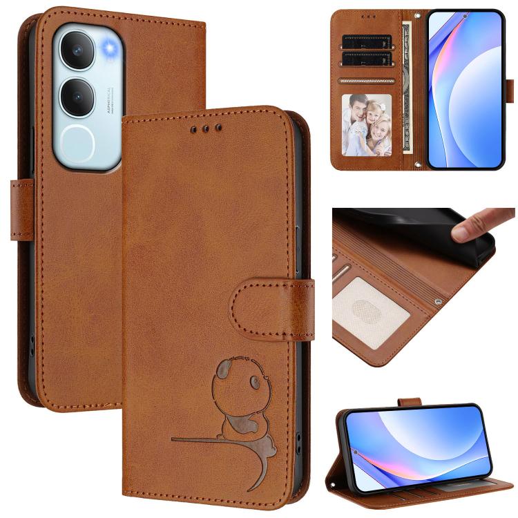 Litter Panda Embossing RFID Leather Phone Case with Lanyard, For vivo V50 Lite 5G / 4G, For vivo Y39 5G, For vivo Y29s 5G / Y04 5G, For vivo Y19s 4G / Y29 5G, For vivo S20, For vivo S20 Pro, For vivo Y300 / V40 Lite 5G IDN, For vivo X200 Pro mini      ...