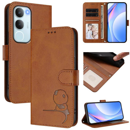 Litter Panda Embossing RFID Leather Phone Case with Lanyard, For vivo V50 Lite 5G / 4G, For vivo Y39 5G, For vivo Y29s 5G / Y04 5G, For vivo Y19s 4G / Y29 5G, For vivo S20, For vivo S20 Pro, For vivo Y300 / V40 Lite 5G IDN, For vivo X200 Pro mini      ...