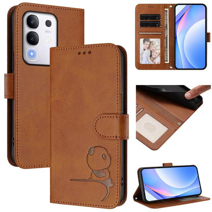 Litter Panda Embossing RFID Leather Phone Case with Lanyard, For vivo X300 FE 5G Russia / Zeiss, For vivo Y21 5G 2026 / Y05 4G, For vivo Y21 5G 2026 / Y05 4G / Y11d, For vivo V70 FE 5G, For vivo X300 Pro, For vivo X300, For vivo Y31 5G Global          ...
