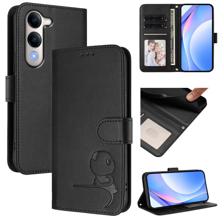 Litter Panda Embossing RFID Leather Phone Case with Lanyard, For vivo V50 Lite 5G / 4G, For vivo Y39 5G, For vivo Y29s 5G / Y04 5G, For vivo Y19s 4G / Y29 5G, For vivo S20, For vivo S20 Pro, For vivo Y300 / V40 Lite 5G IDN, For vivo X200 Pro mini      ...