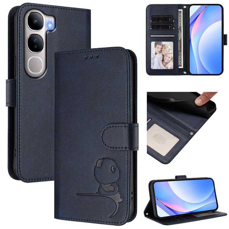 Litter Panda Embossing RFID Leather Phone Case with Lanyard, For vivo V50 Lite 5G / 4G, For vivo Y39 5G, For vivo Y29s 5G / Y04 5G, For vivo Y19s 4G / Y29 5G, For vivo S20, For vivo S20 Pro, For vivo Y300 / V40 Lite 5G IDN, For vivo X200 Pro mini      ...