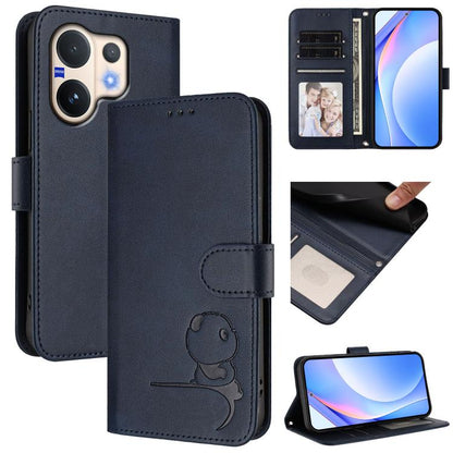 Litter Panda Embossing RFID Leather Phone Case with Lanyard, For vivo X300 FE 5G Russia / Zeiss, For vivo Y21 5G 2026 / Y05 4G, For vivo Y21 5G 2026 / Y05 4G / Y11d, For vivo V70 FE 5G, For vivo X300 Pro, For vivo X300, For vivo Y31 5G Global          ...