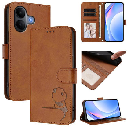 Litter Panda Embossing RFID Leather Phone Case with Lanyard, For vivo X300 FE 5G Russia / Zeiss, For vivo Y21 5G 2026 / Y05 4G, For vivo Y21 5G 2026 / Y05 4G / Y11d, For vivo V70 FE 5G, For vivo X300 Pro, For vivo X300, For vivo Y31 5G Global          ...