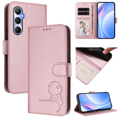 Litter Panda Embossing RFID Leather Phone Case with Lanyard, For Realme 13 Pro / 13 Pro+, For Realme C63 4G / C61 / C61 India, For Realme GT 6T 5G / GT 6 5G Global, For Realme C67 4G / 12 Lite 4G, For Realme 12 Pro / 12 Pro+ / P1 Pro                   ...