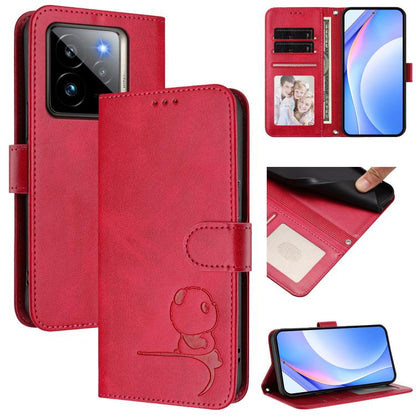Litter Panda Embossing RFID Leather Phone Case with Lanyard, For Realme V70 5G / 14x Global / C75 5G, For Realme Narzo 80 Pro / 14 Pro, For Realme C75 4G / 14x India / Narzo 80x, For Realme Narzo 80x, For Realme 14 / P3 / 14T 5G, For Realme P3 Ultra   ...