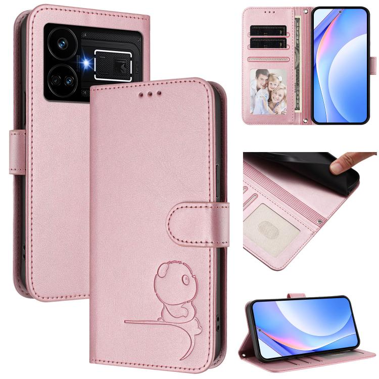 Litter Panda Embossing RFID Leather Phone Case with Lanyard, For Realme 13 Pro / 13 Pro+, For Realme C63 4G / C61 / C61 India, For Realme GT 6T 5G / GT 6 5G Global, For Realme C67 4G / 12 Lite 4G, For Realme 12 Pro / 12 Pro+ / P1 Pro                   ...