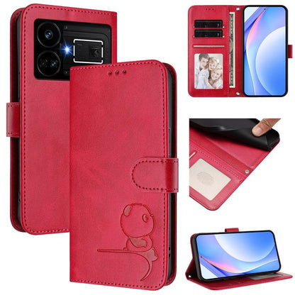 Litter Panda Embossing RFID Leather Phone Case with Lanyard, For Realme 13 Pro / 13 Pro+, For Realme C63 4G / C61 / C61 India, For Realme GT 6T 5G / GT 6 5G Global, For Realme C67 4G / 12 Lite 4G, For Realme 12 Pro / 12 Pro+ / P1 Pro                   ...