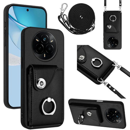 Organ Card Bag Ring Holder Phone Case with Long Lanyard, For Realme 14 / P3 5G / Neo7x, For Realme 14 Pro+, For Realme 14 Pro, For Realme 13 Pro / 13 Pro+ 5G