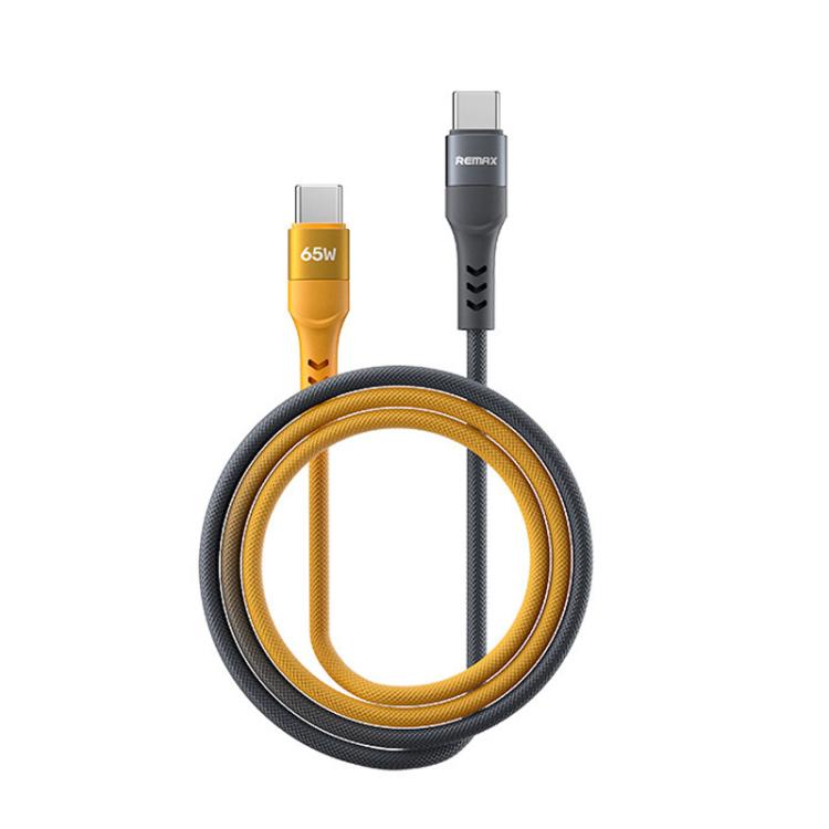 REMAX CB16 PD65W Type-C to Type-C Macaron Braided Fast Charging Data Cable, Length: 1.2m, Type-C to Type-C