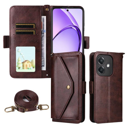 Multi-card Slots Crossbody Cowhide Leather Phone Case, For OPPO A6 Pro Global, For OPPO Reno14 / Reno14 F 5G Global, For OPPO A5x 5G / 4G, For OPPO A5 5G / 4G Global, For OPPO Reno14 Pro 5G, For OPPO A5 Pro 5G / 4G Global, For OPPO Reno13 F 5G         ...