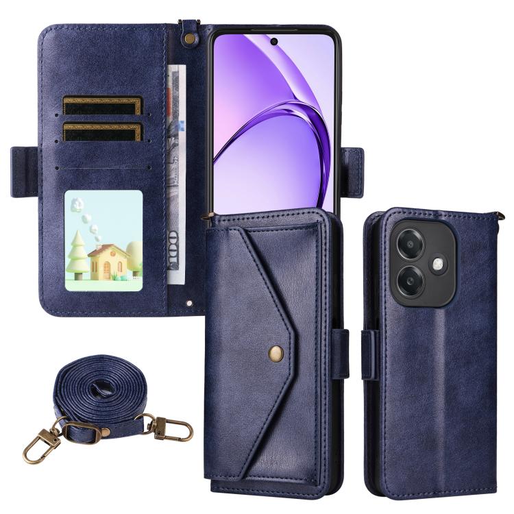 Multi-card Slots Crossbody Cowhide Leather Phone Case, For OPPO A6 Pro Global, For OPPO Reno14 / Reno14 F 5G Global, For OPPO A5x 5G / 4G, For OPPO A5 5G / 4G Global, For OPPO Reno14 Pro 5G, For OPPO A5 Pro 5G / 4G Global, For OPPO Reno13 F 5G         ...