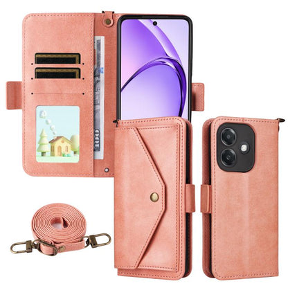 Multi-card Slots Crossbody Cowhide Leather Phone Case, For OPPO A6 Pro Global, For OPPO Reno14 / Reno14 F 5G Global, For OPPO A5x 5G / 4G, For OPPO A5 5G / 4G Global, For OPPO Reno14 Pro 5G, For OPPO A5 Pro 5G / 4G Global, For OPPO Reno13 F 5G         ...