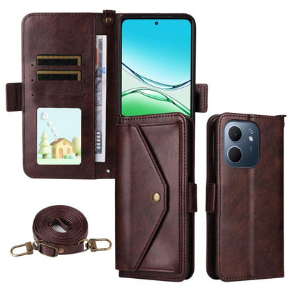 Multi-card Slots Crossbody Cowhide Leather Phone Case, For OPPO A6 Pro Global, For OPPO Reno14 / Reno14 F 5G Global, For OPPO A5x 5G / 4G, For OPPO A5 5G / 4G Global, For OPPO Reno14 Pro 5G, For OPPO A5 Pro 5G / 4G Global, For OPPO Reno13 F 5G         ...