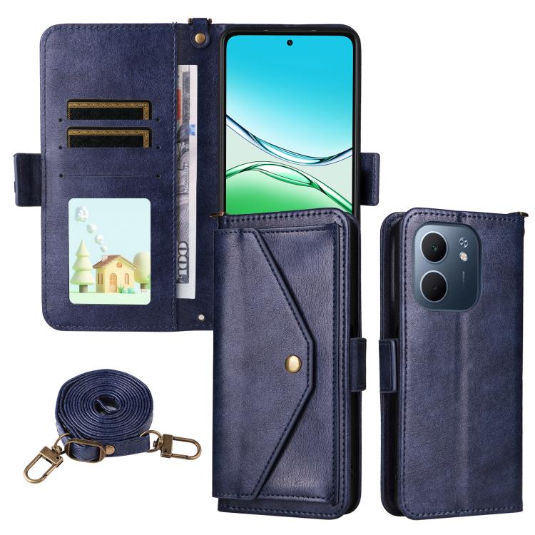 Multi-card Slots Crossbody Cowhide Leather Phone Case, For OPPO A6 Pro Global, For OPPO Reno14 / Reno14 F 5G Global, For OPPO A5x 5G / 4G, For OPPO A5 5G / 4G Global, For OPPO Reno14 Pro 5G, For OPPO A5 Pro 5G / 4G Global, For OPPO Reno13 F 5G         ...