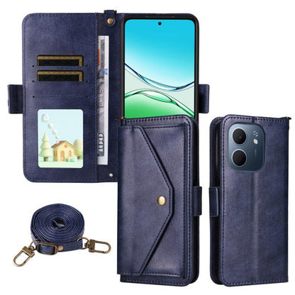 Multi-card Slots Crossbody Cowhide Leather Phone Case, For OPPO A6 Pro Global, For OPPO Reno14 / Reno14 F 5G Global, For OPPO A5x 5G / 4G, For OPPO A5 5G / 4G Global, For OPPO Reno14 Pro 5G, For OPPO A5 Pro 5G / 4G Global, For OPPO Reno13 F 5G         ...