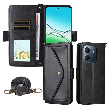 Multi-card Slots Crossbody Cowhide Leather Phone Case, For OPPO A6 Pro Global, For OPPO Reno14 / Reno14 F 5G Global, For OPPO A5x 5G / 4G, For OPPO A5 5G / 4G Global, For OPPO Reno14 Pro 5G, For OPPO A5 Pro 5G / 4G Global, For OPPO Reno13 F 5G         ...