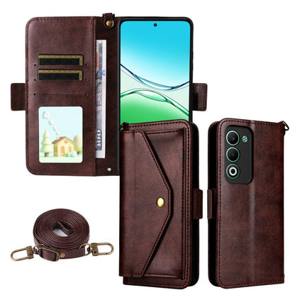 Multi-card Slots Crossbody Cowhide Leather Phone Case, For OPPO A6 Pro Global, For OPPO Reno14 / Reno14 F 5G Global, For OPPO A5x 5G / 4G, For OPPO A5 5G / 4G Global, For OPPO Reno14 Pro 5G, For OPPO A5 Pro 5G / 4G Global, For OPPO Reno13 F 5G         ...